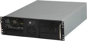 Athena Power RM-3U3046X808 3U Black Rackmount EATX Chassis 4 x 5.25" Drive Bays 800W 80 PLUS BRONZE