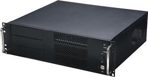 Athena Power RM-3UC338 Black 1.0mm SECC 3U Rackmount Server Case