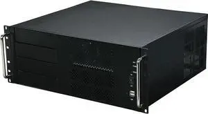 Athena Power RM-4UC438 Black 1.0mm SECC 4U Rackmount Server Case