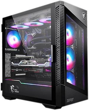 MSI MPG VELOX 100R Black SPCC Steel  Laminated Tempered Glass ATX Mid Tower Computer Case