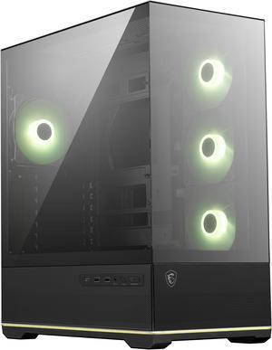 MSI MAG PANO 110R PZ - Mid-Tower Gaming PC Case - Tempered Glass Side Panel - 4 x 120mm ARGB Fans - Liquid Cooling Support up to 360mm Radiator - Mesh Panel for Optimized Airflow