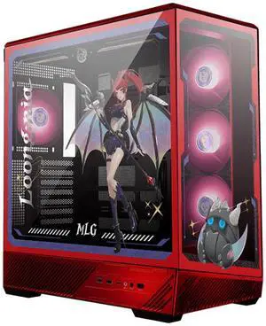 MSI PANO 130R MLG EDITION, USA,2xUSB 3.2 Gen 1, 1xUSB 3.2 Gen2 Type-C, 3x120mm ARGB Reverse Blade Fan, 1x120mm ARGB Fan, 1 to 3 Fan PWM Splitter, Tempered Glass Window