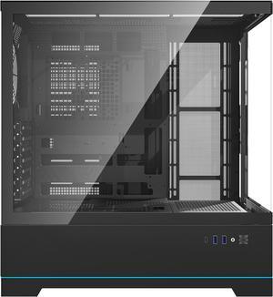 darkFlash DY451 Black Steel / Tempered Glass ATX Black chassis ,0.8mm SPCC Case