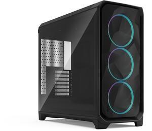Fractal Design Meshify 3 XL RGB E-ATX Full Tower PC Case -  Black Chassis with Light Tinted TG Side Panel