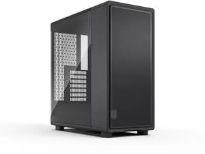 Fractal Design Epoch Black - Tempered Glass Light Tint - High Airflow PC Gaming Case - Mesh Front Panel - Three Momentum 12 Fans Included - Spacious Interior - ATX/mATX/ITX Support