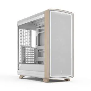 Fractal Design Summit Chalk White TG Light Oak PC Gaming Case - Tempered Glass Side Panel - Three Momentum 14 Fans Included - ATX Reverse Connector and E-ATX/ATX/mATX/ITX Motherboard Support Fractal Design Summit Chalk White TG Light Oak PC Gaming Case - Tempered Glass Side Panel - Three Momentum 14 Fans Included - ATX Reverse Connector and E-ATX/ATX/mATX/ITX Motherboard Support