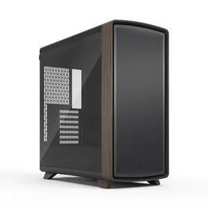Fractal Design Summit Black TG Walnut PC Gaming Case - Tempered Glass Side Panel - Three Momentum 14 Fans Included - ATX Reverse Connector and E-ATX/ATX/mATX/ITX Motherboard Support Fractal Design Summit Black TG Walnut PC Gaming Case - Tempered Glass Side Panel - Three Momentum 14 Fans Included - ATX Reverse Connector and E-ATX/ATX/mATX/ITX Motherboard Support