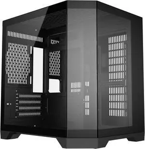 DIYPC DIY-CUBE03-BK Black Dual USB3.0 Tempered Glass Micro ATX Gaming Computer Case w/ 3 x Tempered Glass Panel DIYPC DIY-CUBE03-BK Black Dual USB3.0 Tempered Glass Micro ATX Gaming Computer Case w/ 3 x Tempered Glass Panel