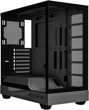 DIYPC IDX6-BK-NF Black Dual USB3.0 / Type C Tempered Glass ATX Gaming Computer Case w/ Dual Tempered Glass Panel (Fans Not Included) DIYPC IDX6-BK-NF Black Dual USB3.0 / Type C Tempered Glass ATX Gaming Computer Case w/ Dual Tempered Glass Panel (Fans Not Included)