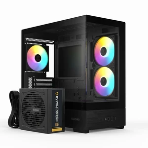 GAMDIAS ATLAS E5M GPU-Airflow Micro-ATX Case (400mm GPU Ready!) & HELIOS P1-650G 650W 80+ Gold PSU Combo Starter Kit. GAMDIAS ATLAS E5M GPU-Airflow Micro-ATX Case (400mm GPU Ready!) & HELIOS P1-650G 650W 80+ Gold PSU Combo Starter Kit.