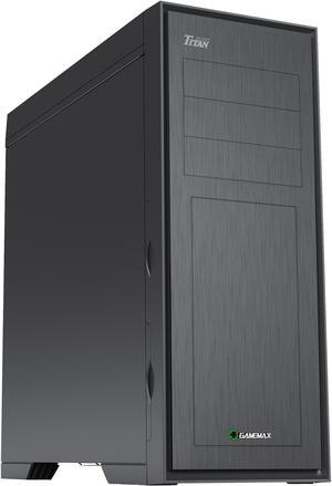 GAMEMAX Titan Silent Black Steel ATX Full Tower Computer Case w/3 fans Pre-Installed
