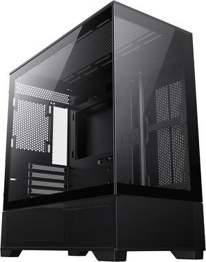 GAMEMAX VISTA MB Black USB3.0 Micro-ATX Tower Tempered Glass Computer Case. Fan is Not Included.