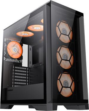 Gamemax Raider X Full ATX Tower Gaming Case, Aluminium Dual sides with easy  open handle, Support