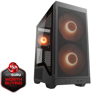 COUGAR MX600 Max RGB Black Computer Case Mid Tower for ATX / Micro ATX / Mini ITX, Supports 400mm GPU, Back COUGAR MX600 Max RGB Black Computer Case Mid Tower for ATX / Micro ATX / Mini ITX, Supports 400mm GPU, Back