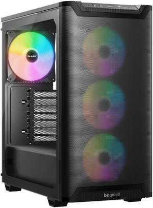 be quiet! Pure base 501 LX BGW78 Black ABS / Steel / Tempered Glass Mid-Tower Cases (Computer Cases - ATX Form)