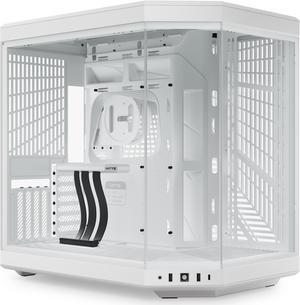 HYTE Y70 CS-HYTE-Y70-WW Dual Chamber Mid-Tower ATX Case with PCIe 4.0 Express Riser Cable Included, Snow White