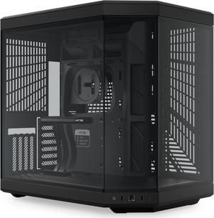 HYTE Y70 CS-HYTE-Y70-B Dual Chamber Mid-Tower ATX Case with PCIe 4.0 Express Riser Cable Included, Black