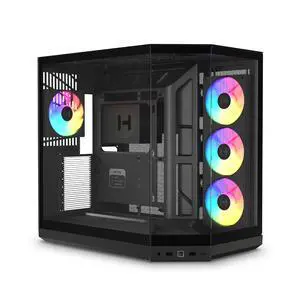 HYTE Y50 RGB - Aesthetic Gaming PC Case - 4 Included aRGB Fans - Black HYTE Y50 RGB - Aesthetic Gaming PC Case - 4 Included aRGB Fans - Black