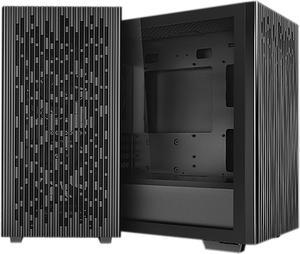 DeepCool MATREXX 40 with Fullsize Tempered Glass Side Panel High Airflow Cooling and Removable Drive Cage Micro ATXMini ITX Tower Case