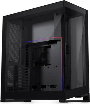 Phanteks NV7, Showcase Full-Tower Chassis, High Airflow Performance, Integrated D/A-RGB Lighting, Seamless Tempered Glass Design, 12 Fan Positions, Black