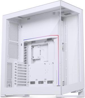 Phanteks NV7, Showcase Full-Tower Chassis, High Airflow Performance, Integrated D/A-RGB Lighting, Seamless Tempered Glass Design, 12 Fan Positions, Matte White