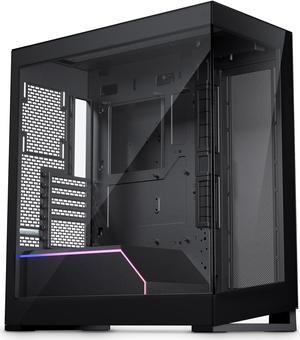 Phanteks NV5, Showcase Mid-Tower Chassis, High Airflow Performance, Integrated D/A-RGB Lighting, Seamless Tempered Glass Design, 8 Fan Positions, Black