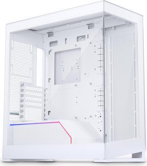 Phanteks NV5, Showcase Mid-Tower Chassis, High Airflow Performance, Integrated D/A-RGB Lighting, Seamless Tempered Glass Design, 8 Fan Positions, Matte White