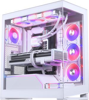 Phanteks NV5 MK2, Showcase Mid-Tower Chassis, Rear-Connect MB Support, Integrated D/A-RGB Lighting, Seamless Tempered Glass Design, 8x Fan Positions, Matte White