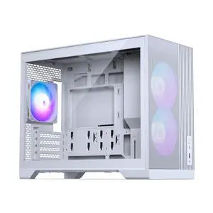 Phanteks XT M3, Compact Micro-ATX Gaming Chassis, High Airflow Performance Mesh, Tempered Glass Window, 3x 120mm D-RGB fans, White