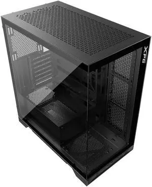 XPG Invader X Mid Tower Gaming PC Case, Supports ATX/Micro-ATX/Mini-ITX, Dual Tempered Glass Side Panel, Support 240/360 AIO Radiator, Black XPG Invader X Mid Tower Gaming PC Case, Supports ATX/Micro-ATX/Mini-ITX, Dual Tempered Glass Side Panel, Support 240/360 AIO Radiator, Black