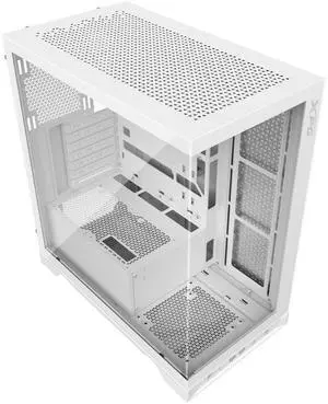 XPG Invader X Mid Tower Gaming PC Case, Supports ATX/Micro-ATX/Mini-ITX, Dual Tempered Glass Side Panel, Support 240/360 AIO Radiator, White XPG Invader X Mid Tower Gaming PC Case, Supports ATX/Micro-ATX/Mini-ITX, Dual Tempered Glass Side Panel, Support 240/360 AIO Radiator, White