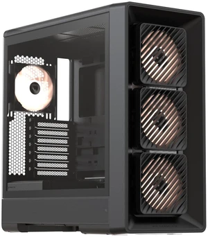Formula V Line Air Power G10 Black Mid-Tower ATX PC Case, Adjustable 0°/10° Front Airflow, 360mm Radiator Support, 420mm GPU Clearance, USB-C Formula V Line Air Power G10 Black Mid-Tower ATX PC Case, Adjustable 0°/10° Front Airflow, 360mm Radiator Support, 420mm GPU Clearance, USB-C
