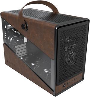 Montech Heritage PRO Black Black Steel / Leather / Tempered Glass Micro ATX/Mini ITX (Backplane) Computer Case