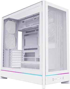 MONTECH HS01, ATX Mid-Tower PC Case, Gaming PC, High-Airflow, Reversible Layout, Mesh Front Panel, Sink-in Design, Toolless Panels, White