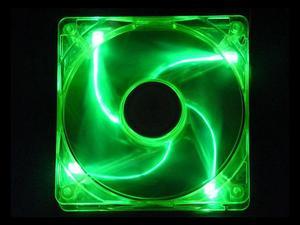 APEVIA CF12SL-UGN Green LED Case Cooling Fan