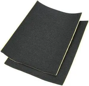 SilverStone Silent Foam SF01, Sound Dampening Acoustic EP0M Foam Material, Black, 21"x15", 4mm thick, 2 pcs
