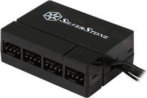 SilverStone PWM Fan Hub System Cables, Black (CPF04)