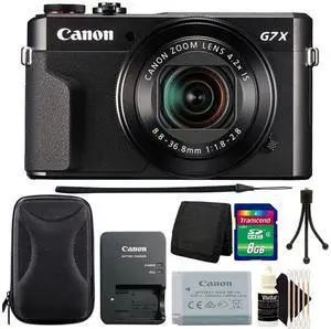 Canon PowerShot G7 X Mark II 20.1MP 1" CMOS Sensor Digital Camera + 8GB Accessory Kit