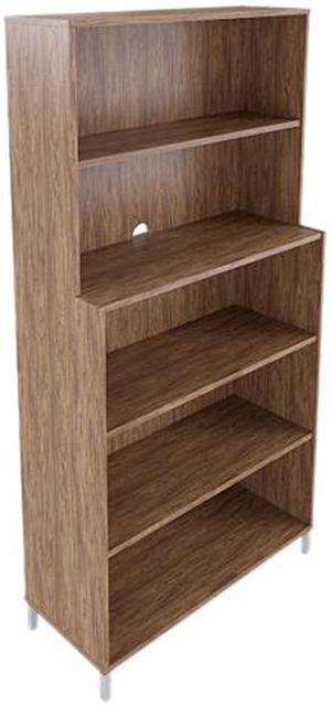 Union & Scale 5-Shelf Bookcase, 35.8 x 14.9 x 72, Espresso, Each (UOS24398972)