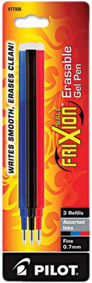 Refill for FriXion Erasable Gel Ink Pen, Assorted, 3/Pk