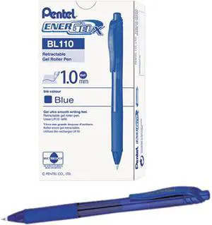 EnerGel X Retractable Roller Gel Pen, Blue Ink, Bold
