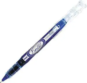 Pentel SD98C Finito Porous Point Pen, 0.4 mm, Blue/Silver Barrel, Blue Ink