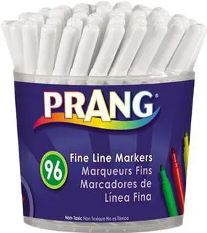 Prang Classic Washable Markers Fine Tip Assorted Colors 96/Carton (80796) X80796