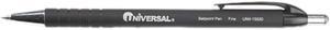 UNIVERSAL Comfort Grip Ballpoint Retractable Pen Black Ink Fine Dozen 15520