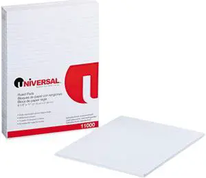 UNIVERSAL Glue Top Writing Pads Legal Rule Letter White 50 Sheet Pads/Pack Dozen 11000