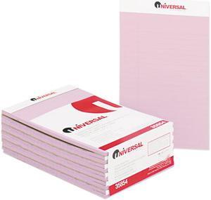 UNIVERSAL Colored Perforated Note Pads Narrow Rule 5 x 8 Orchid 50 Sheet Dozen 35854