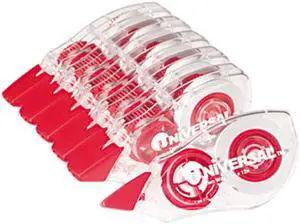 Universal Correction Tape with Two-Way Dispenser Non-Refillable 1/5" x 315" 6