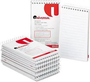 Wirebound Memo Books, Narrow Rule, 3 X 5, White, 12 50-Sheet Pads/Pack