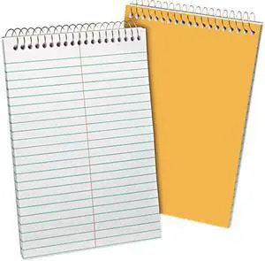 Recycled Steno Book, Gregg Rule, 6 X 9, White, 80 Sheets