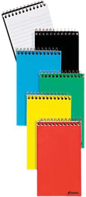 Ampad Wirebound Pocket Memo Book Narrow 5 x 3 White 50 Sheets 25093